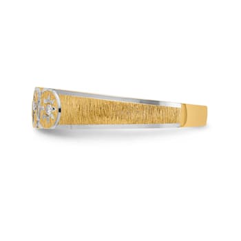 14K Yellow Gold AA Quality Ladies Wedding Band