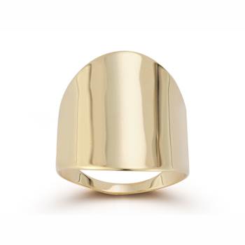 Bellissima Gold 14K Yellow Gold Graduated Cigar Ring