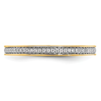 14K Yellow Gold Stackable Expressions Diamond Ring 0.096ctw