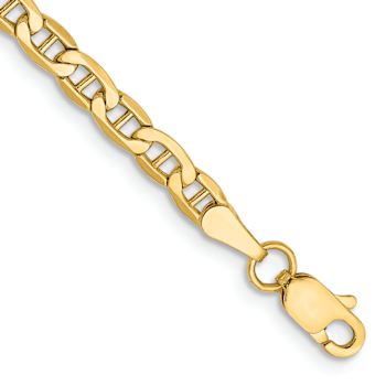 10k Yellow Gold 3.2mm Mariner Link Bracelet