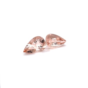 Morganite 19x12mm Pear Shape Matched Pair 22.72ctw