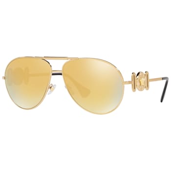 Versace Unisex Fashion 65mm Gold Sunglasses | VE2249-10027P