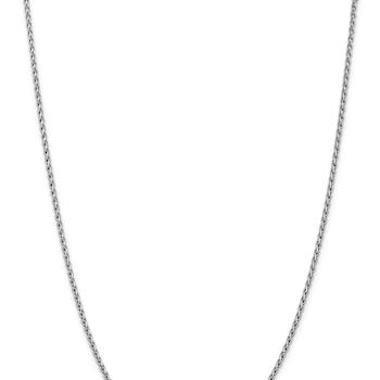 14k White Gold 2.25mm Parisian Wheat Chain 22 Inches