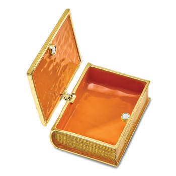 PRAYER White Bible Trinket Box