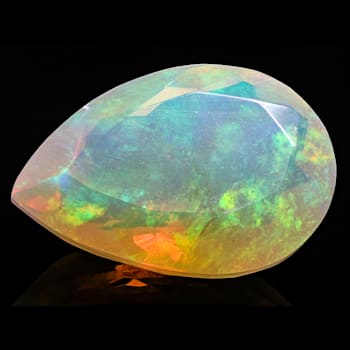 Ethiopian Opal 14.5x10.4mm Pear Shape 3.70ct