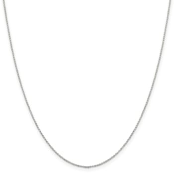 Sterling Silver 1.1mm Rolo Chain Necklace