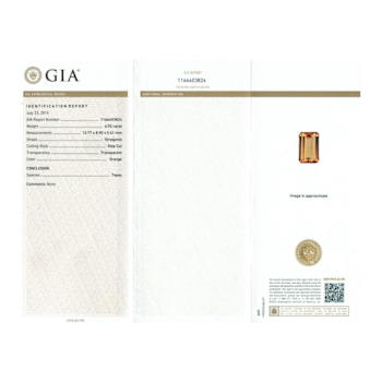 Imperial Topaz 13.7x8.9mm Rectangle 6.92ct