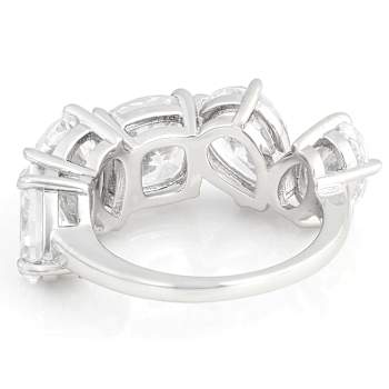 Multi-Shape CZ Band Ring In Sterling Silver