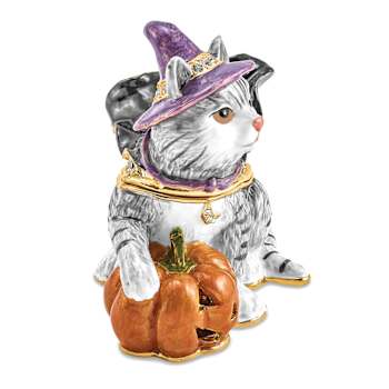 SERENA Halloween Cat Trinket Box