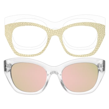 Champagne Glow Weslyn Sunglasses and Eyewear Applique Set- 1 Pair
Sunglasses, 2 Appliques