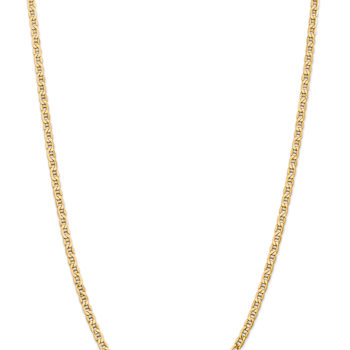 14k Yellow Gold 4.1mm Semi-Solid Mariner Chain 26 inch