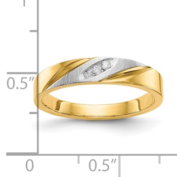 14K Yellow Gold AA Quality Ladies Wedding Band