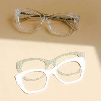 Champagne Glow Weslyn Reader and Eyewear Applique Set +2.00 strength