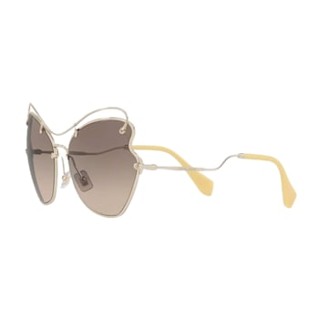 Miu Miu Pale Gold Frame / Light Brown and Gray Gradient Lenses