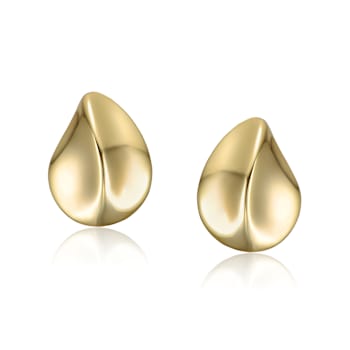 Raindrop Drop Earrings In 14K Gold Over Brass
