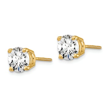 14K Yellow Gold Certified Lab Grown Diamond 1 1/2ct. VS/SI GH+, Screw
Back Earrings