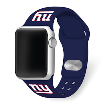 Gametime New York Giants Navy Silicone Band fits Apple Watch (42/44mm
M/L). Watch not included.