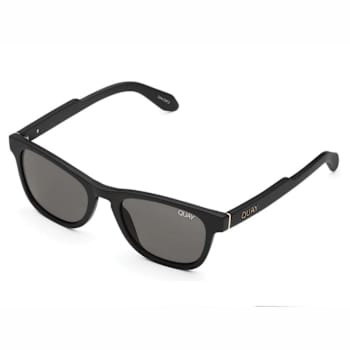 Quay Hardwire Black Frame / Smoke Polarized Lenses Sunglasses