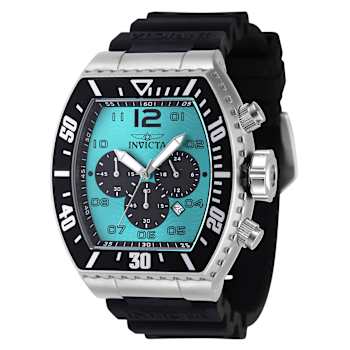 Invicta Pro Diver 51.00mm Turquoise, Black Dial Silicone Band Quartz Watch