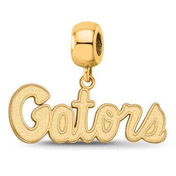 14K Yellow Gold Over Sterling Silver LogoArt University of Florida
Gators Small Dangle Bead