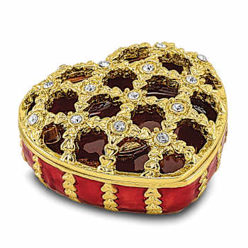 PEEK-A-BOO Decorative Heart Trinket Box