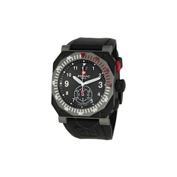Zodiac Men's Iconic ZMX Black Rubber Watch