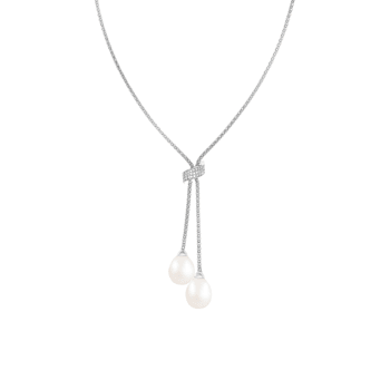 7-8mm White Cultured Freshwater Pearl Sterling Silver Necklace