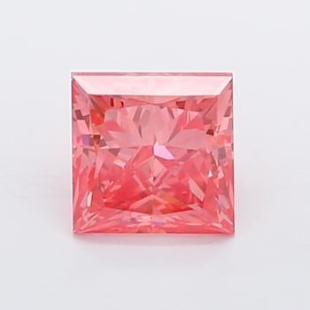 1.00ct Vivid Pink Princess Cut Lab-Grown Diamond SI1 Clarity IGI Certified