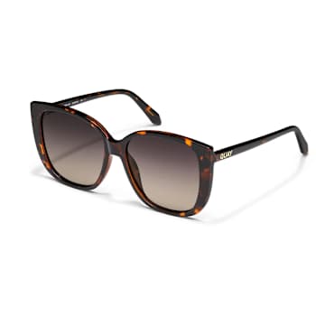 Quay Ever After Tortoise Square Frame / Smoke Lenses Sunglasses