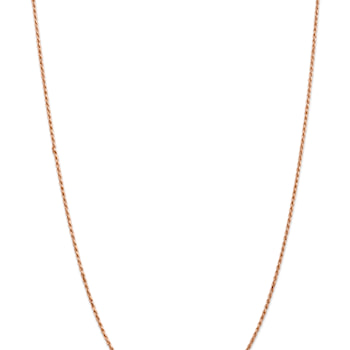 14k Rose Gold 1.8mm Solid Diamond-Cut Rope 16 Inch Chain