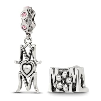 Sterling Silver Reflections Best Mom Boxed Bead Set