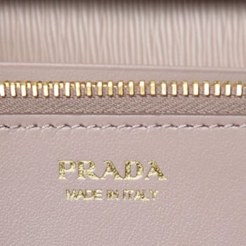 Prada Cipria Beige Vitello Move Leather Chain Wallet Crossbody