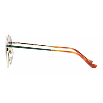 Gucci Forest Green and Gold Tone Frame/ Green Lens Sunglasses