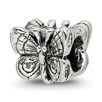 Sterling Silver Butterfly Bead