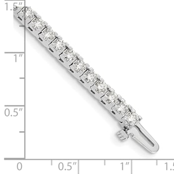 14K White Gold Lab Grown Diamond VS/SI GH, Tennis Bracelet