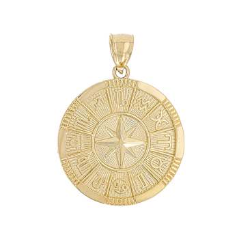 Zodiac Symbol Pendant In 10K Gold