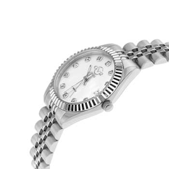 GV2 Naples White Dial Stainless Steel Bracelet Watch