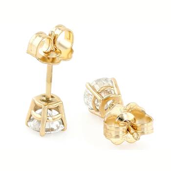 Lab-Grown Diamond Stud Earrings In 14K Gold 0.75ctw