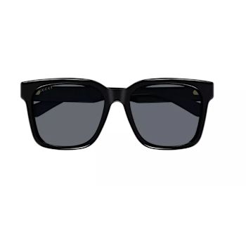 Gucci Black Frame / Gray Smoke Lens Sunglasses