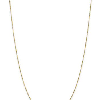 10k Yellow Gold 0.95mm Solid Diamond-Cut Cable 18 Inch Chain
