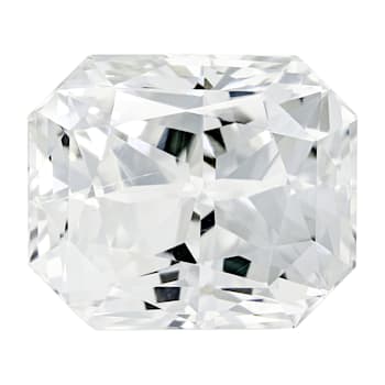 White Sapphire Loose Gemstone Unheated 10.9x13.1mm Radiant Cut 12.45ct