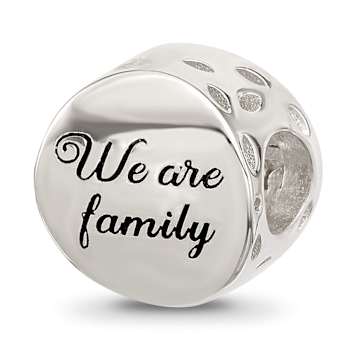 Sterling Silver Crystal and Gold-tone Family Tree Bead