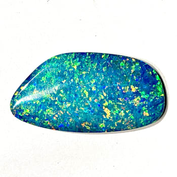 Opal on Ironstone 32x17mm Free-Form Doublet 18.98ct