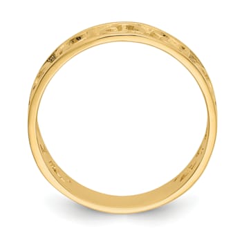 14K Yellow Gold Heart Ring