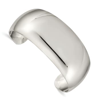 Sterling Silver 28.5mm Cuff Bracelet
