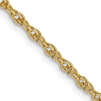14k Yellow Gold 1.55mm Solid Cable 16 Inch Chain