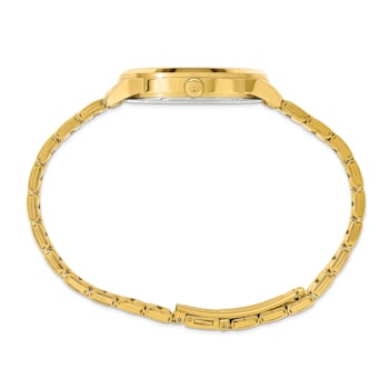 Mens Charles Hubert Gold Plated Stainless Steel Silver-tone Dial Watch