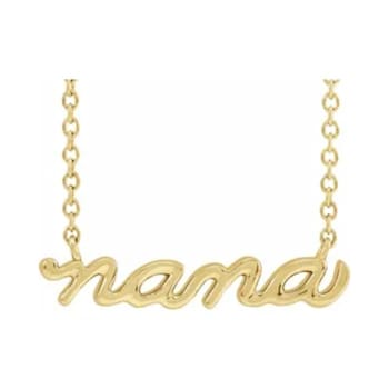 14K Yellow Gold Nana Necklace
