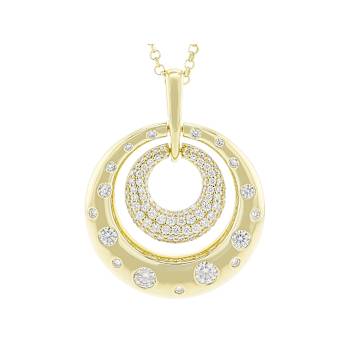 Graceful Moissanite Doorknocker Drop Earrings In 14K Gold Over Sterling Silver