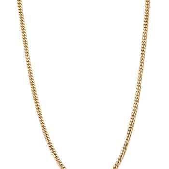 14k Yellow Gold 4.3mm Solid Miami Cuban 20 Inch Chain